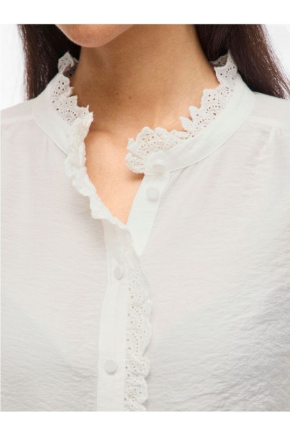 camisa vimalima granate blanco vila camisa volantes