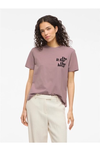 Camiseta morada vila mujer