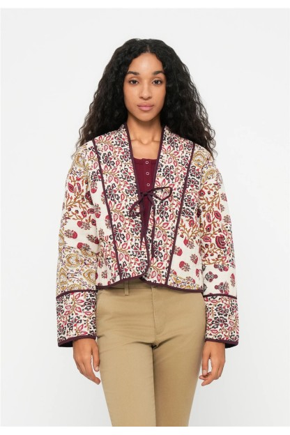 Chaqueta acolchada flores VILA