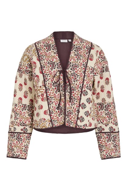 Chaqueta acolchada flores VILA