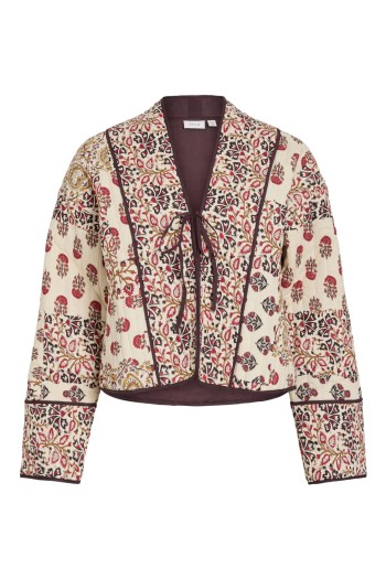 Chaqueta acolchada flores VILA