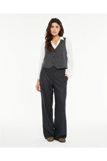 chaleco escote pico espiga systemaction