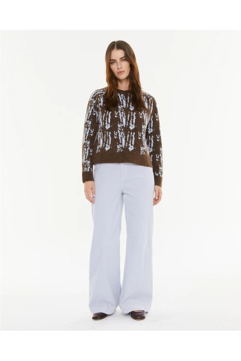 jersey jacquard mujer escote redondo systemaction