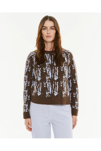 jersey jacquard mujer escote redondo systemaction