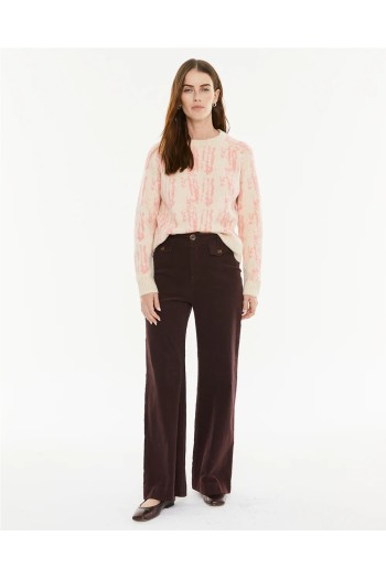 jersey jacquard mujer escote redondo systemaction