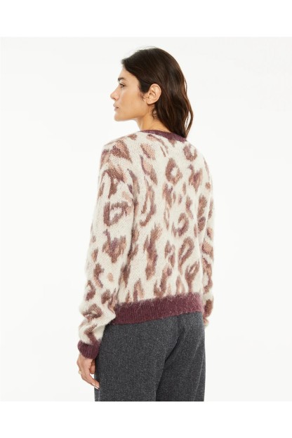 jersey jacquard animal print beige y grantate system action 2