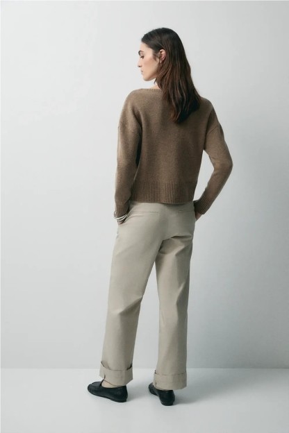 jersey portman ese o ese lana y cashmere colo ecru taupe