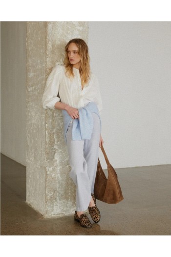 camisa blanca con puntilla mujer systemaction