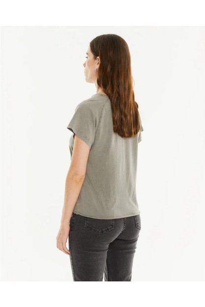 camiseta tigre color gris system action mujer