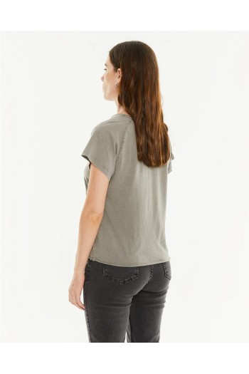 camiseta tigre color gris system action mujer
