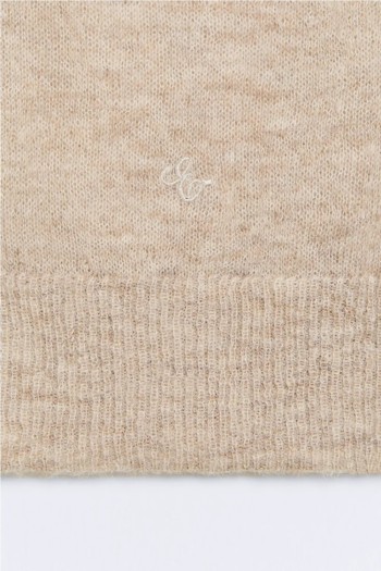 set chaqueta cardigan ese o ese de lana de alpaca mujer con pañuelo tr