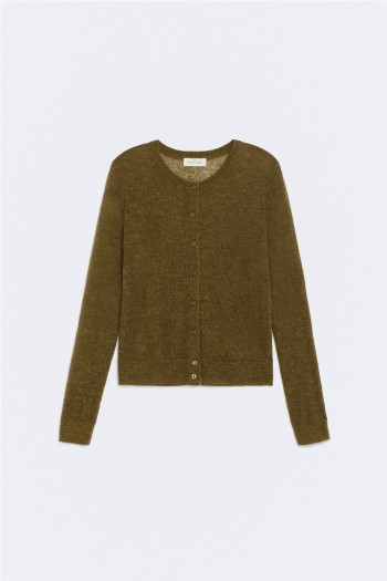 set chaqueta cardigan ese o ese de lana de alpaca mujer con pañuelo tr