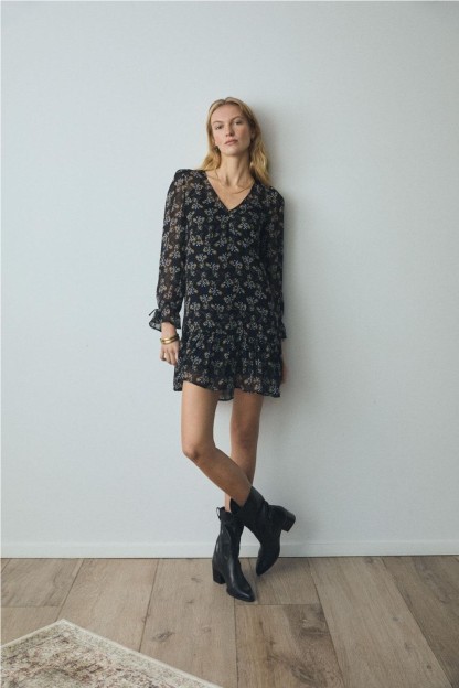 vestido brielle mujer ese o ese con estampado floral margarita