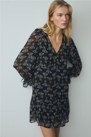 vestido brielle mujer ese o ese con estampado floral margarita