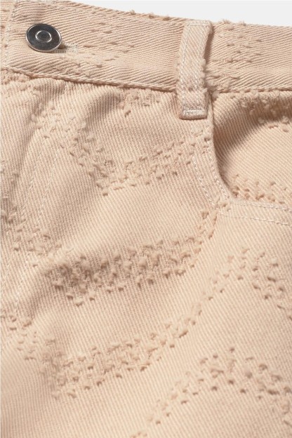 falda ese o ese luc color beige soja mujer