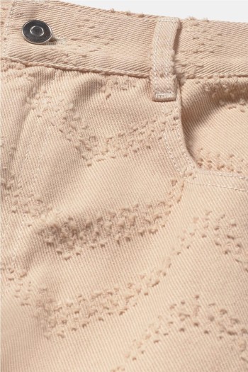 falda ese o ese luc color beige soja mujer