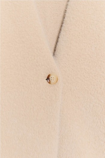 chaqueta alpine ese o ese color avena con punto efecto pelo