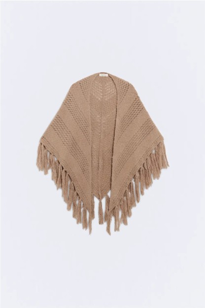 toquilla en diagonal elvira ese o ese color soja taupe mujer