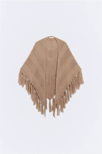 toquilla en diagonal elvira ese o ese color soja taupe mujer