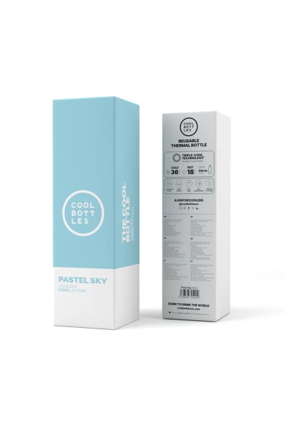 botella cool bottles acero inoxidable pastel sky