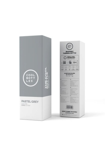 botella acero inoxidable cool bottles gris