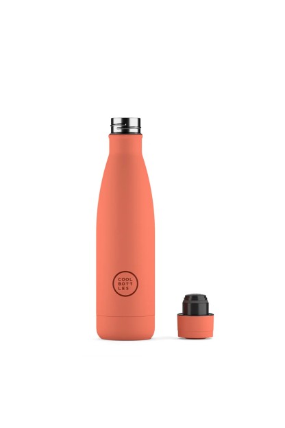 botella acero inoxidable cool bottles pastel coral 2